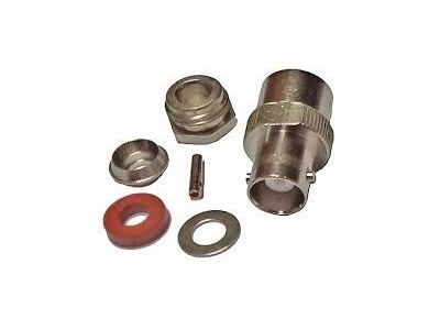 AMPHENOL / KINGS / STAR / ECCO / 91836 / 09-08 / 03855 / UG-89C / BNC STRAIGHT FEMALE, CLAMP TYPE, FITS CABLES RG55, RG58, RG141, RG142, RG223