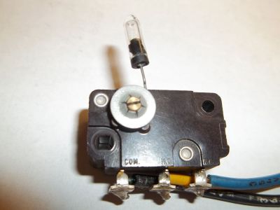 Surplus Micro / Cherry Switch 5A 125V Normally Open or Normally Closed, previously soldered, E51 Series 110P542