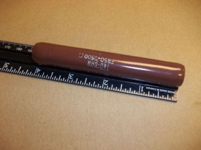 2500 Ohm 50 Watt Power Resistor, 4 inch X 5/8 inch TRU-OHM FR50-2500