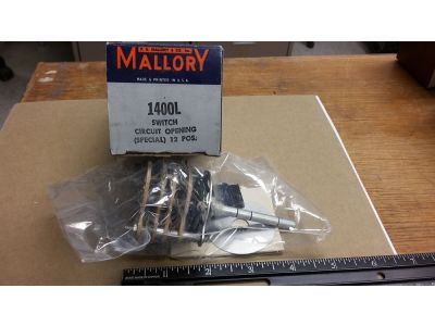 MALLORY 1400L CIRCUIT OPENING (SPECIAL) 12 POSITION SWITCH ROTARY SWITCH
