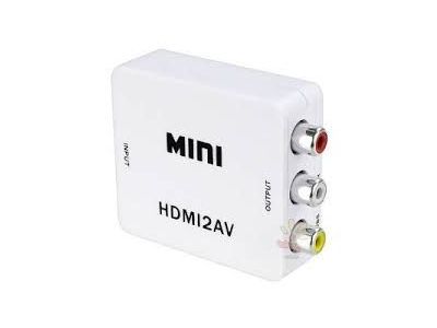 HDMI TO RCA COMPOSITE VIDEO RIGHT LEFT AUDIO CONVERTER AV, Pal or NTSC