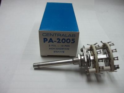36296 BREAK BEFORE MAKE CENTRALAB PA-2005 ROTARY SWITCH