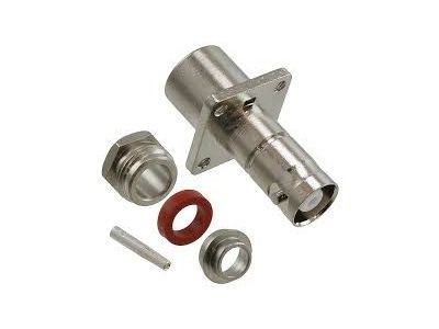 AMPHENOL / UG-961A / MHV MINITURE HIGH VOLTAGE PANEL FEMALE REAR MOUNT, CLAMP TYPE, FITS CABLES RG140, RG210