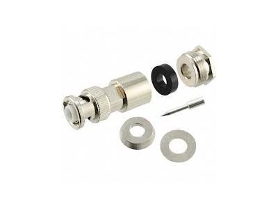 AMPHENOL / MHV MINITURE HIGH VOLTAGE STRAIGHT MALE, CLAMP TYPE, FITS CABLES RG55, RG58, RG141, RG142 (CAN NOT BE USED WITH RG55A )