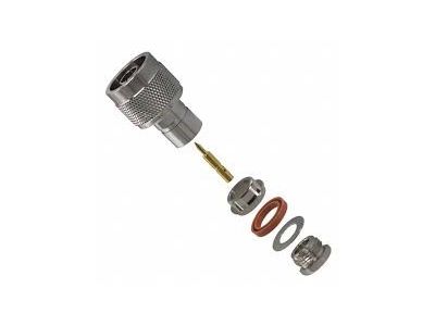 09408 / 91836 UG-536B / N STRAIGHT MALE, CLAMP TYPE, FITS CABLES RG58, RG141, RG142
