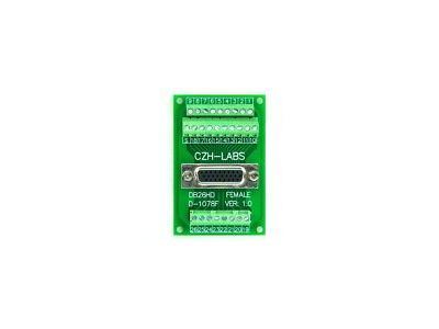 DB26 High Density Female to Terminal Board Breakout Board Box Connector Reconfiguration