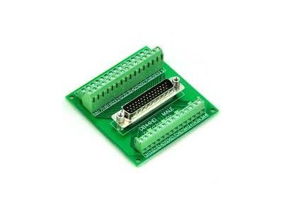 DB44 High Density Male to Terminal Board Breakout Board Box Connector Reconfiguration