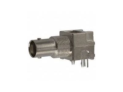 AMPHENOL / BNC RIGHT ANGLE 90 DEGREE PCB THROUGH HOLE FEMALE, Mounting Hardware not Included