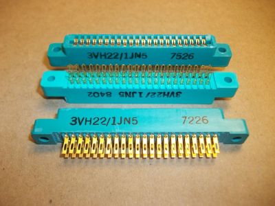 CARD EDGE CONNECTOR 44 Position, .1 inch 2.54MM SOLDER EYELET DOUBLE READOUT