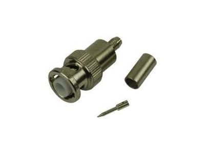 KINGS / MHV MINITURE HIGH VOLTAGE STRAIGHT MALE, CRIMP TYPE, FITS CABLES RG58, RG58A, RG58C, RG141