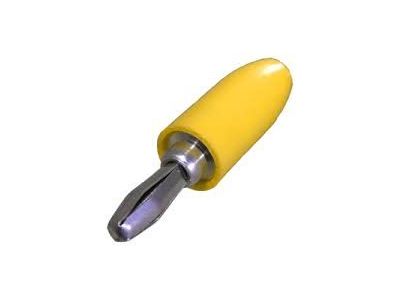 E.F. JOHNSON YELLOW BANANA PLUG CABLE END