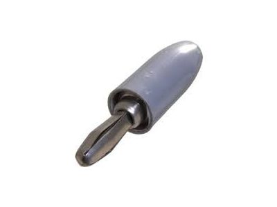 E.F. JOHNSON GRAY BANANA PLUG CABLE END