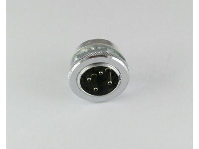AMPHENOL 4 CONTACT MALE MIC CONNECTOR PANEL MOUNT 91PC4M