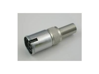 AMPHENOL 6 CONTACT FEMALE MIC CONNECTOR CABLE END 91MC6F