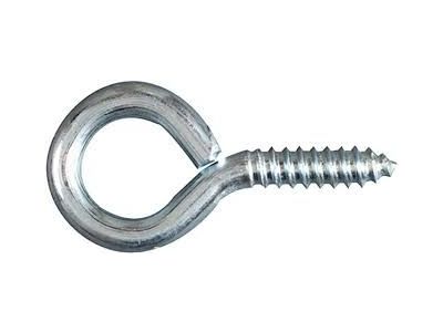 1/4 x 2 Inch Long Lag Screw Eye, 5/8 ID x 1 Inch OD Eye.