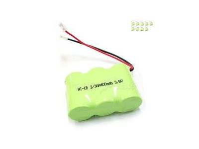 3.6V 3 2/3AAA 1/2AAA 300-400MAH NI-MH NiMH CORDLESS PHONE BATTERY With UNIVERSAL CONNECTOR