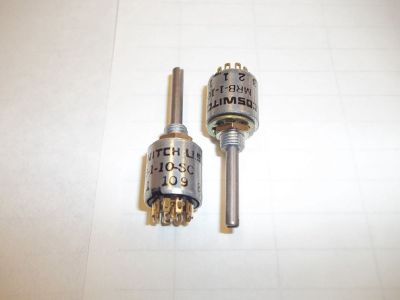 38166 1 POLE 10 POS ALCOSWITCH MRB-1-10SC ROTARY SWITCH