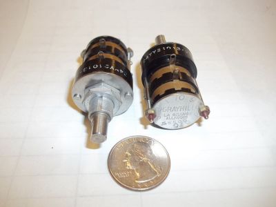 38453 GRAYHILL 24YY21013-2 MOMENTARY ROTARY SWITCH