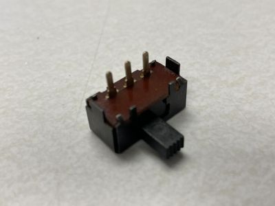 SLIDE SWITCH RIGHT ANGLE , ON - ON, SOLDER TERMINALS, ECI 502-364-1