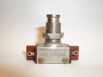 SURPLUS PUSH BUTTON SWITCH, 1A 250V 3A 125V , (ON) - OFF , Momentary(), DPST, SOLDER TERMINALS, CHH-24585