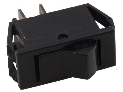 ROCKER SWITCH, 10A 125V , (ON) - OFF, MOMENTARY ON - OFF, SPST, 1/4 inch QUICK SLIDE SPADE TERMINALS, SNAP-IN 1/2 inch X 1 inch CUTOUT, CHICAGO SWITCH Momentary()