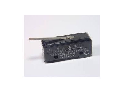 MICRO SWITCH, 15A 125V, (ON) - OFF, Momentary(), SPST, SOLDER TERMINALS, LEVER, YZ-2RL