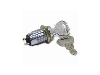 KEY SWITCH, OFF - (ON) Momentary(), SPST, 4A 125V, W/ 2 KEYS