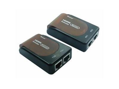 HDMI 130Ft (40m) Extender Extension via Ethernet (Cat.5E/6 x 2) 1080p, SW51AR 5VDC 1A Power Supply not included
