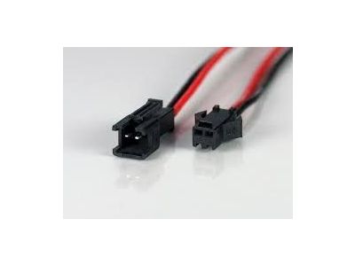 2 PIN Male to Female Jumper JST Connector 24-26ga WIRE Pigtail, Prototype, Breadboard, Servo, LED Light