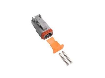DEUTSCH WEATHER PACK KIT, CATERPILLAR 2 PIN HOUSING, FEMALE CONTACTS, DT06-2S, 3E3365, 9X3402