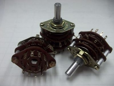 38925 MAKE BEFORE BREAK TWO WAFERS 900-7639 WFRS-S WFRS-S-SP9T ROTARY SWITCH
