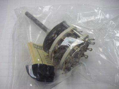 38926 BREAK BEFORE MAKE MALLORY 176C CERAMIC SWITCH 2CKT 2 SECTION ROTARY SWITCH