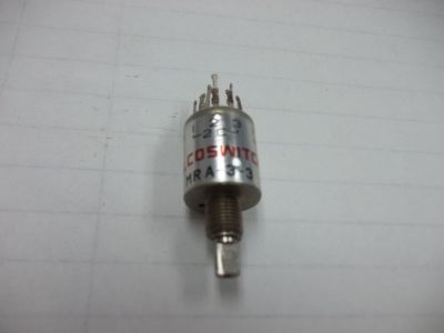 38966 ALCOSWITCH MRA-3-3 500MA 125VAC ROTARY SWITCH