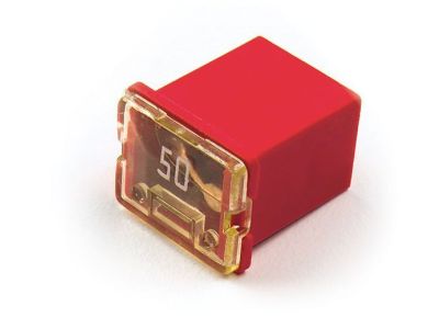 Low Profile LPJCase 50A Amp Mini Auto Automotive Fuse 10mm x 12mm x 16mm Tall