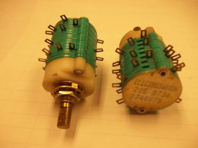 39078 ELECTROSWITCH 205 8738 2746879 SOME SOLDER TABS MISSING ROTARY SWITCH