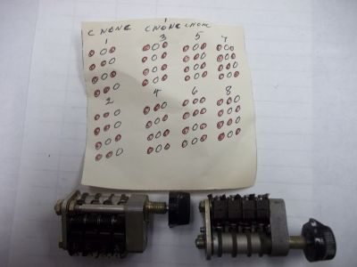 39083 MICROSWITCH 4PDT 8 POS X37434 6722 ROTARY SWITCH