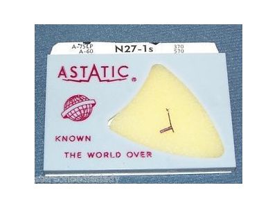 DIAMOND NEEDLE STYLUS FOR ASTATIC N27-1D, 570D A-60D, 150-D1, 370D, W-5MGD 16, 33 & 45 RPM