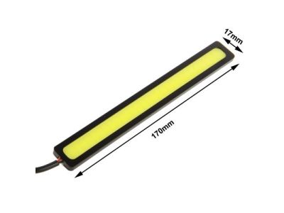 WHITE LED, Working Voltage 12VDC, 180mA, 6W, 17mm x 170mm x 3mm Thick, Waterproof, Adhesive Backed