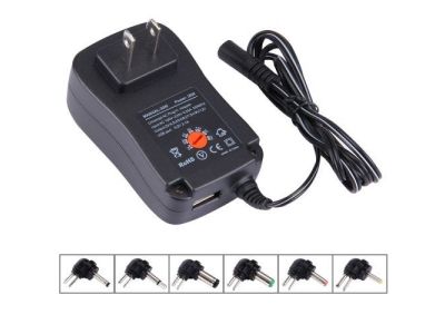 2.5A 30W Universal Power Supply AC Adapter w/ Detachable Plugs