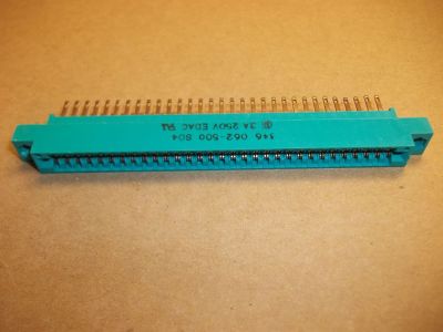 CARD EDGE CONNECTOR 62 Position, .125 inch SOLDER EYELET DOUBLE READOUT EDAC 346 062-500