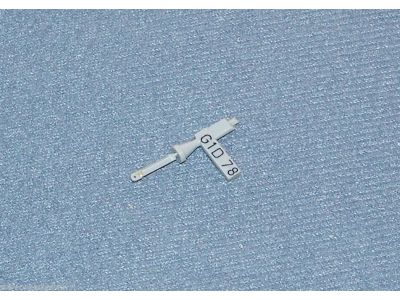 Phonograph needle, repackaged EV 3373DS, M854-DS73, M855-DS73. Replaces: Tetrad G1D, 13D, 13S, 33D, 33S, T1LD, T10LD. Used in: Tetrad 2-13D, 6-13D, 8-13D, 6-33D, 8-33D; EV 5102, 3, 4; 5123, 5256; Admiral 409C78-1, -2, -3, -4, -9. 86-1. Tip materials: