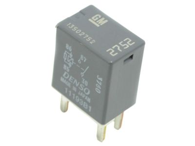 Mini Auto Relay 4 Pin, SPST, Gray OEM GM AC Delco, 13502752, Multipurpose 12VDC,
