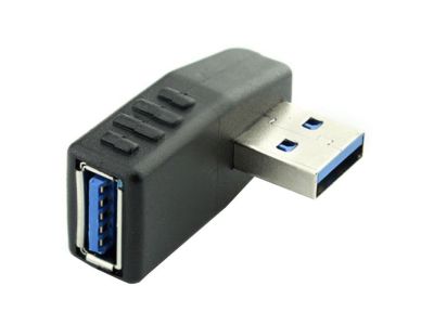 USB 90 Degree Adapter Type A, Left Hand Right Angle