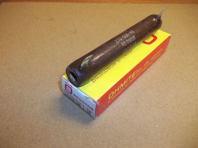 10 Ohm 50 Watt Power Resistor, 4 inch x 5/8 inch OHMITE 0400B 270-50K-40 HE10203 FVT-50