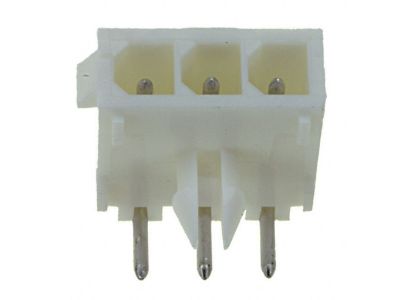 Mini-Universal MATE-N-LOK 3 Position Single Row Through-Hole Right Angle Header W01