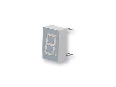 Kingbright LED Single Digit Display, 7 segment; 14mm; 0.56 inch; Red, 98-32, Common Anode