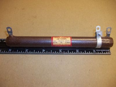 100 Ohm 75 Watt ADJUSTABLE Power Resistor, 6 inch X 5/8 inch OHMITE 0774