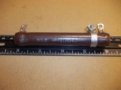 200 Ohm 50 Watt ADJUSTABLE Power Resistor, 4 inch x 5/8 inch OHMITE 200 OHM