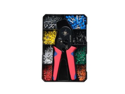800pc Ferrule Crimp Pin End Terminal Kit with Crimper for Terminal Blocks Phoenix Connectors