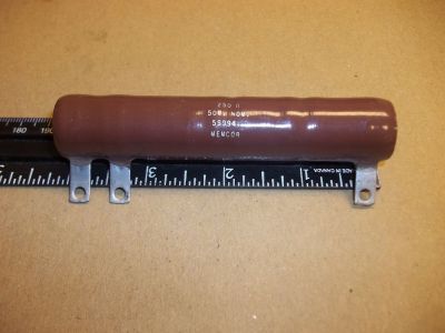 250 Ohm 50 Watt Power Resistor, 4 inch X 7/8 inch MEMCOR 59994